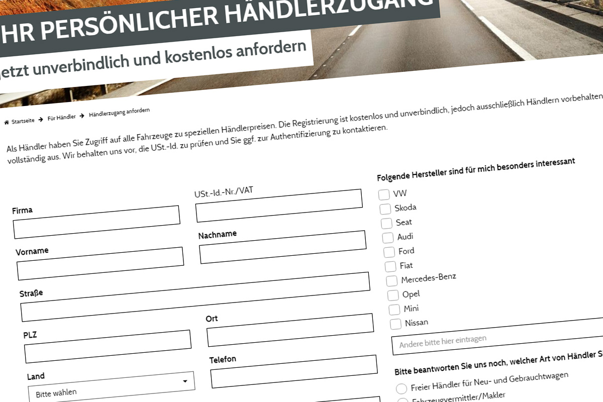 Haendler-Registrierung